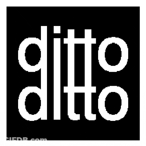 Ditto Icon Animated Text Art GIF
