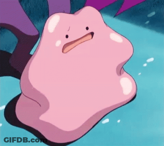 Ditto Sad Worried Melting Down Pokemon GIF