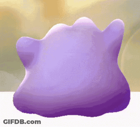 Ditto Slow Turn Around Funny Purple Pokemon GIF
