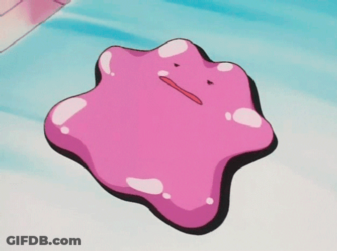 Ditto Tired Melting Down Pokemon Center GIF