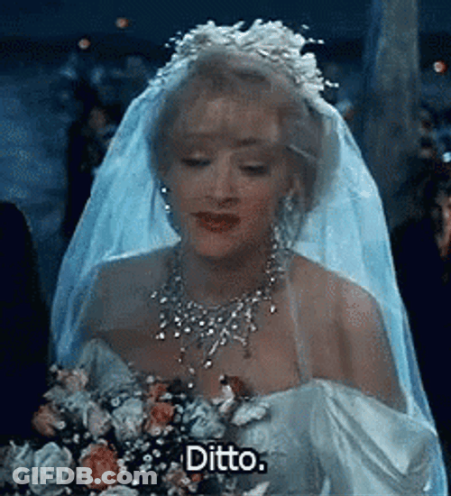 Ditto Wedding Bride Addams Family GIF