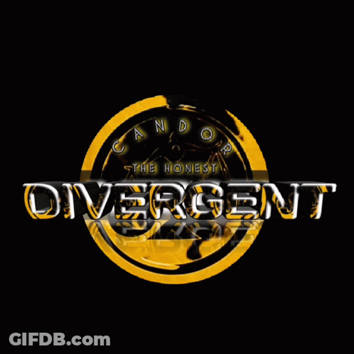 Divergent On Gold Circle GIF