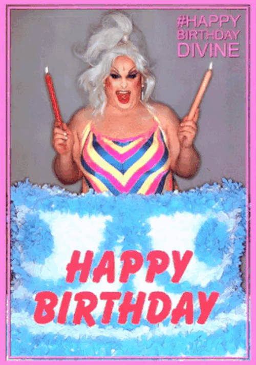 Divine Happy Birthday GIF