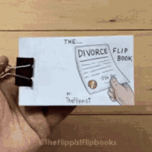 Divorce Flipbook Rick Astley GIF