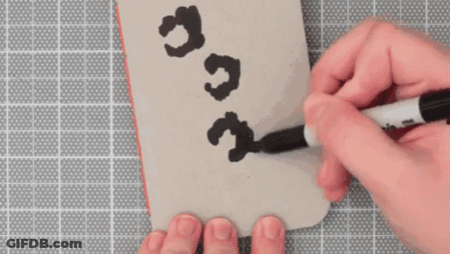 Diy Leopard Print Pattern Drawing Tutorial GIF