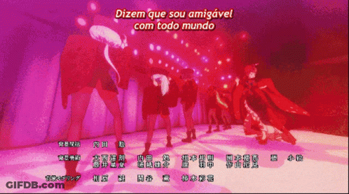 Dizem Que Sou Amigável Com Todo Mundo Is Displayed On A Purple Background GIF