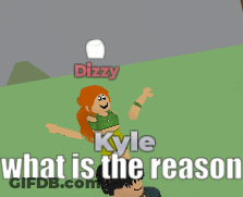 Dizzy And Kyle Standing In Field GIF