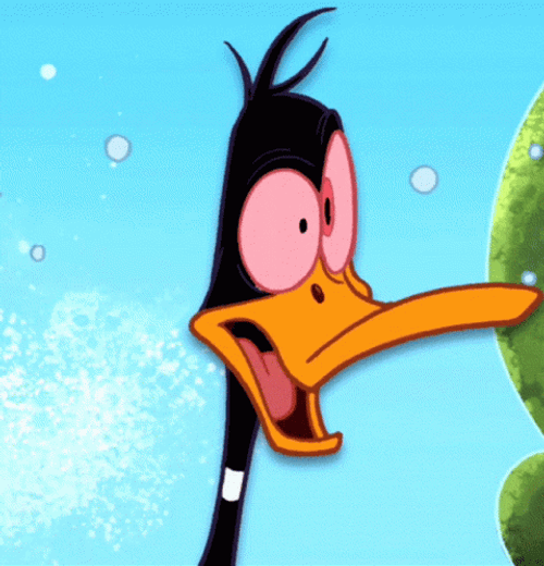 Dizzy Electrocuted Daffy Duck GIF
