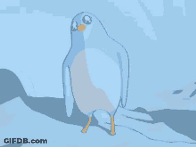 Dizzy Penguin Animation GIF