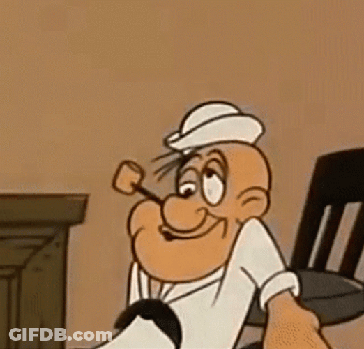 Dizzy Popeye Crazy Eyes GIF