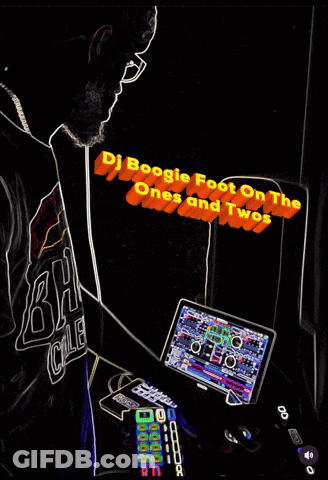 DJ Boogie Foot On Ones And Twos GIF