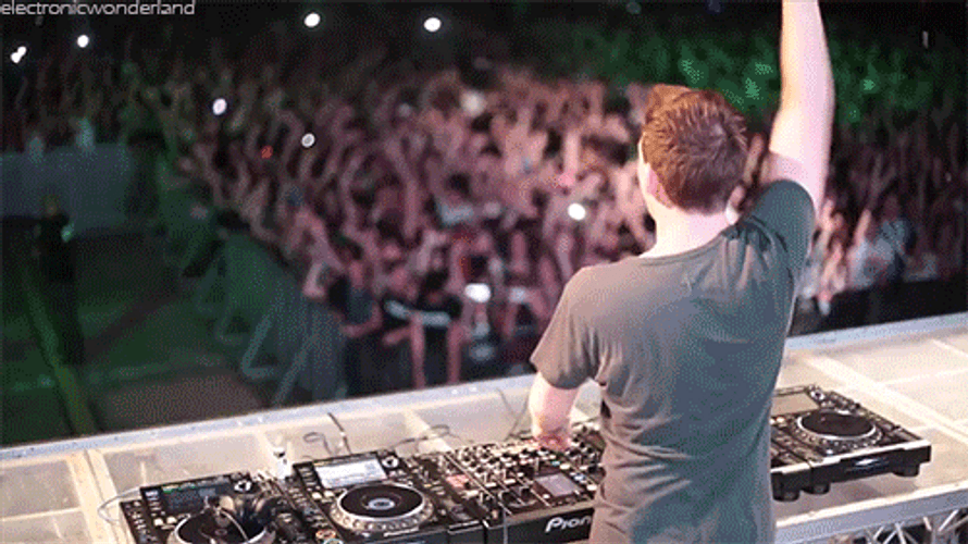 DJ Engaging The Crowd GIF