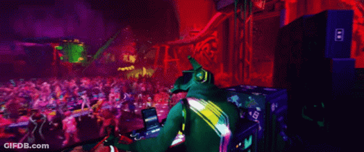 DJ Fortnite Rave Party GIF