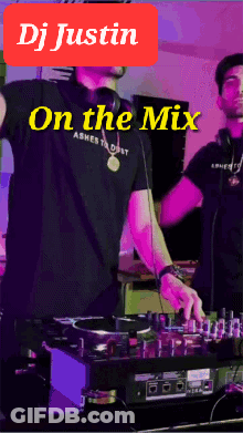 DJ Justin On The Mix Ad Man Playing Music GIF