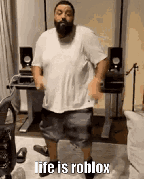 Dj Khaled Dancing Life Is Roblox Meme GIF