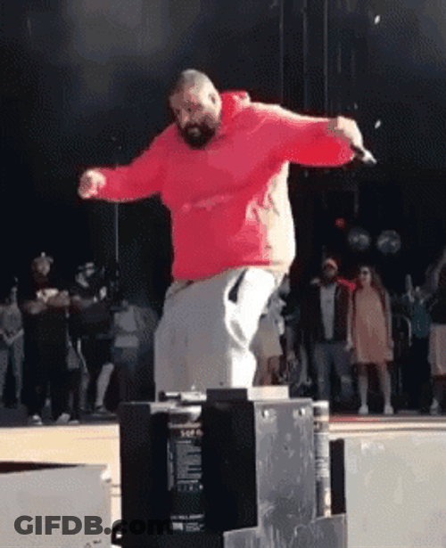 Dj Khaled Dancing Pink Hoodie GIF