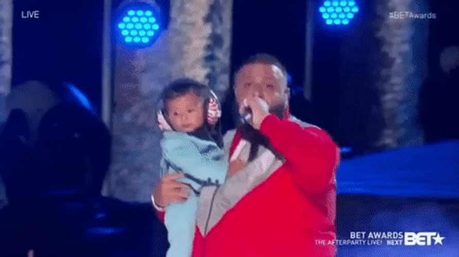 Dj Khaled Dancing With Baby BET Awards GIF