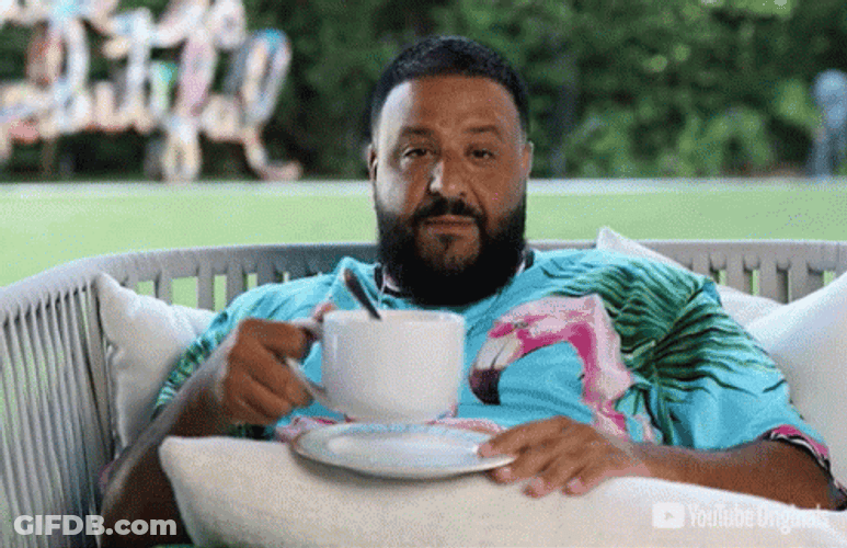 Dj Khaled Drinking Coffee GIF