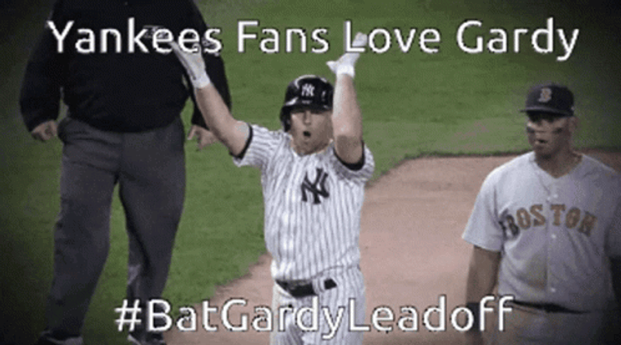 DJ LeMahieu Yankees Fans GIF