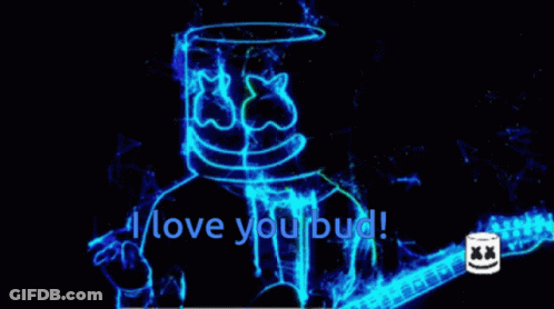 DJ Marshmello I Love You Bud Poster GIF