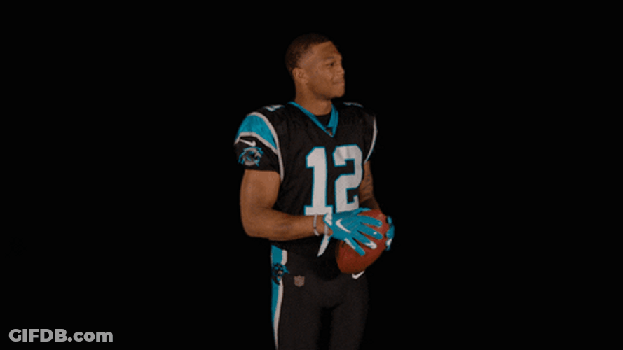 Dj Moore Holding Football GIF