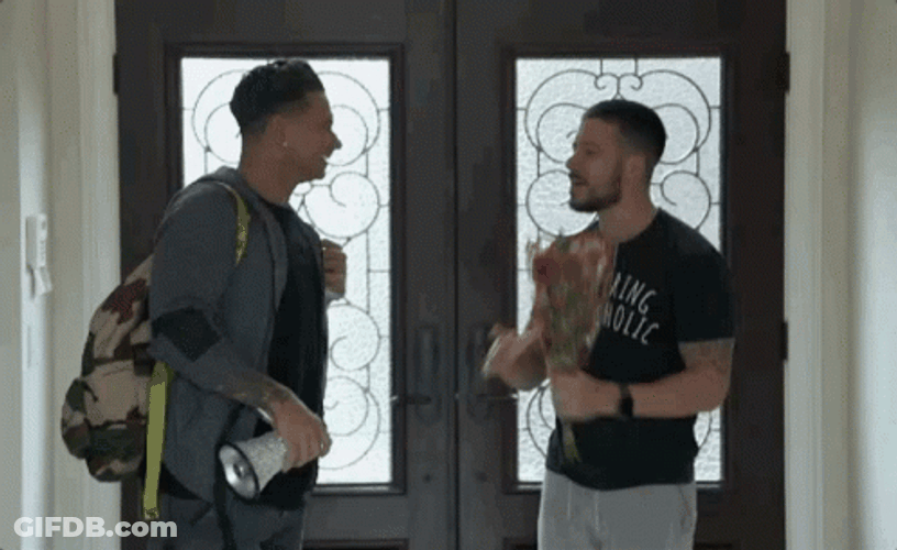 DJ Pauly D Cheek Kiss GIF