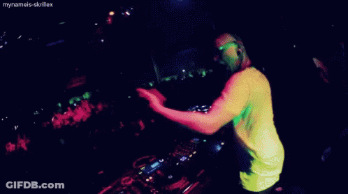 DJ Playing Music With Mynameis Skrillex GIF