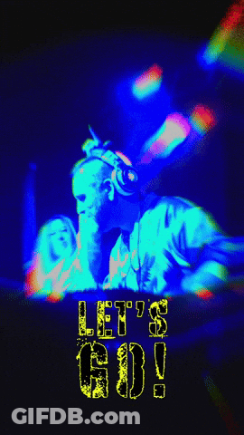 DJ Poster With Lets Go GIF