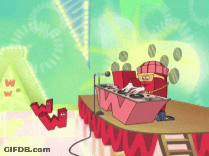 DJ W Letter Factory GIF