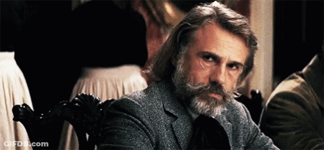 Django Dr King Schultz Wide Smile GIF