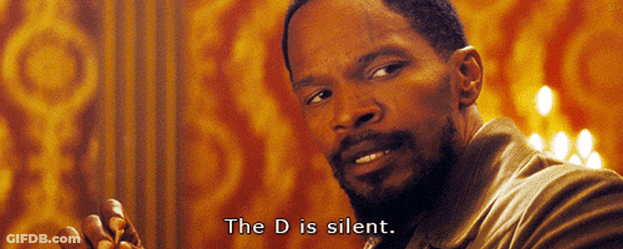 Django Jamie Fox The D Is Silent GIF