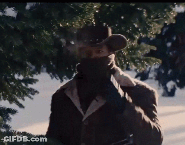 Django Jamie Foxx Removing Mask GIF