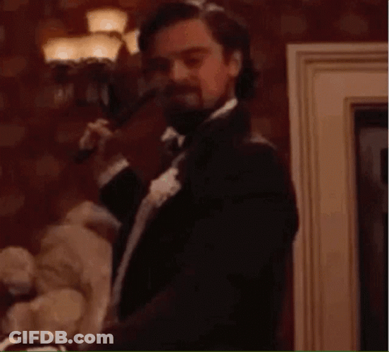 Django Leonardo DiCaprio Sold GIF