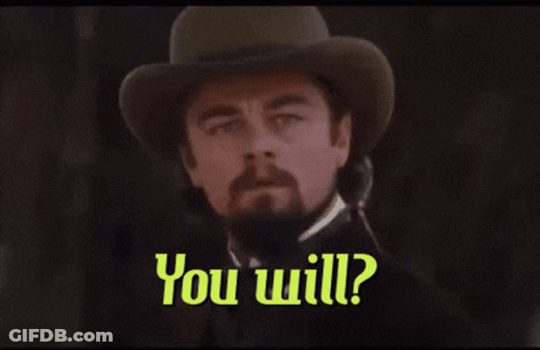 Django Leonardo DiCaprio You Will GIF