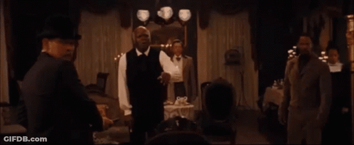 Django Stephen Samuel Jackson Screaming GIF