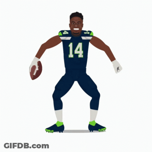 DK Metcalf Flexing Muscles GIF