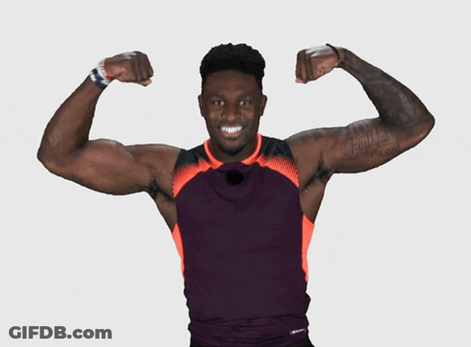 Dk Metcalf Flexing Ole Miss GIF