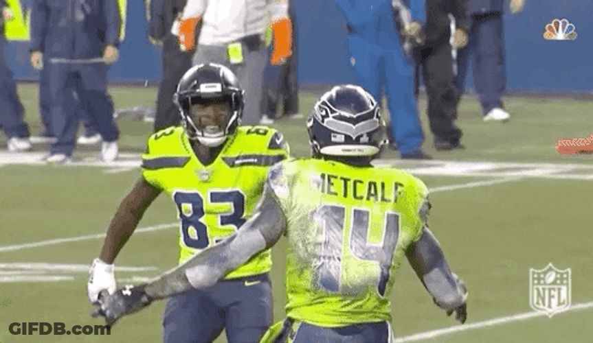 DK Metcalf Jumps High GIF