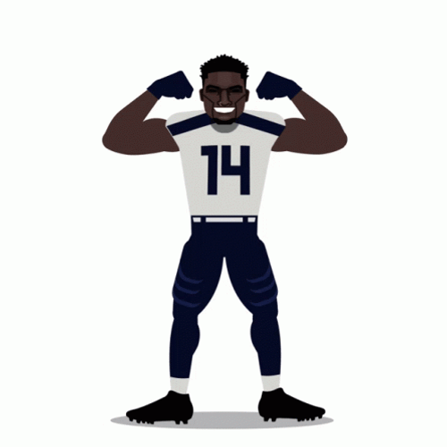 DK Metcalf Muscle Flexing GIF