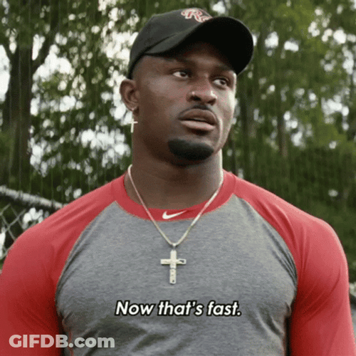 DK Metcalf Now That's Fast GIF