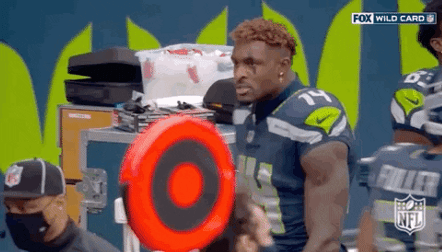 DK Metcalf Shouting GIF