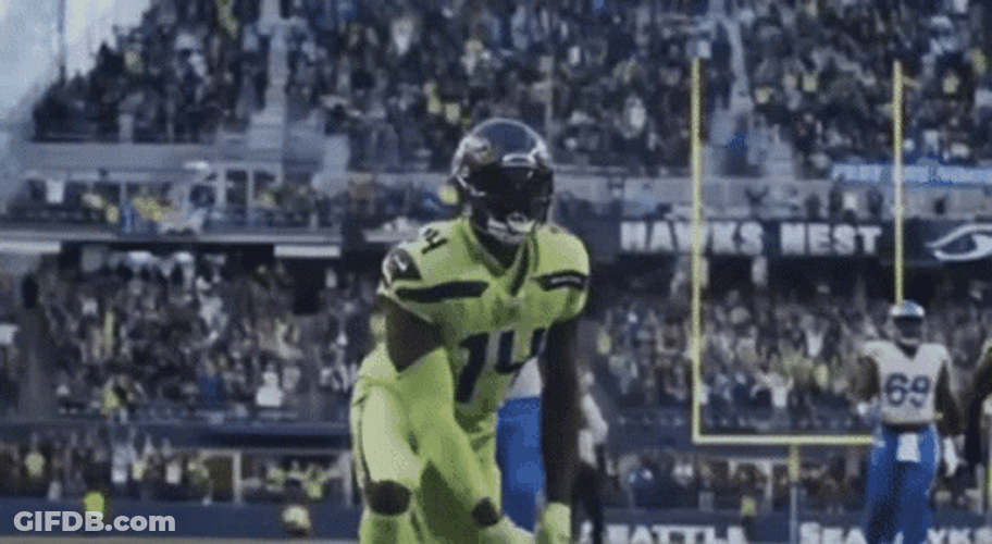 DK Metcalf Stand Up GIF