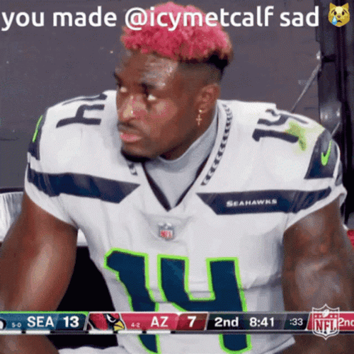 DK Metcalf Taking Deep Breaths GIF