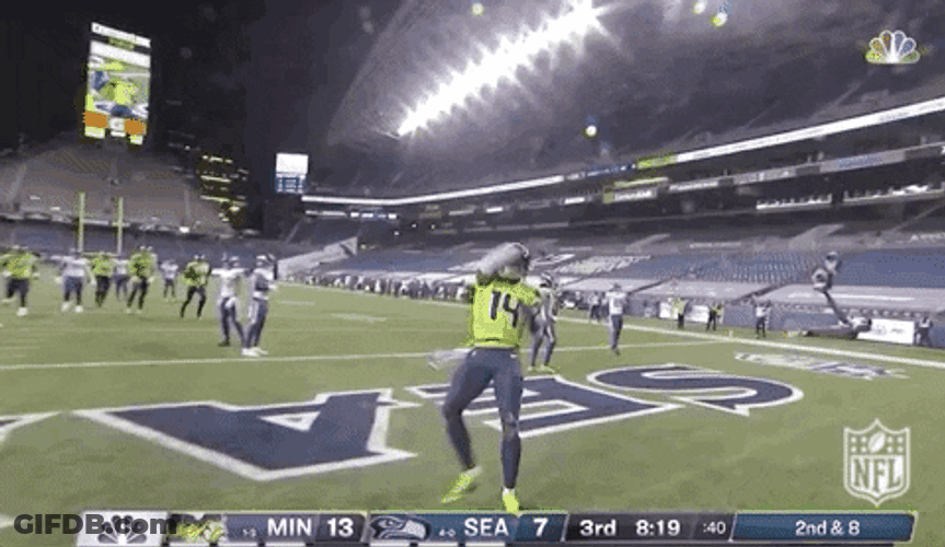 DK Metcalf Touchdown GIF