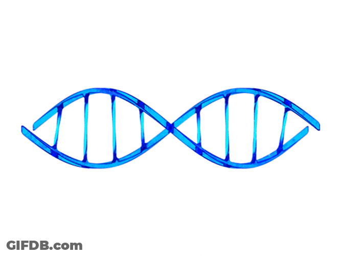 DNA Blue Spiral Strand GIF