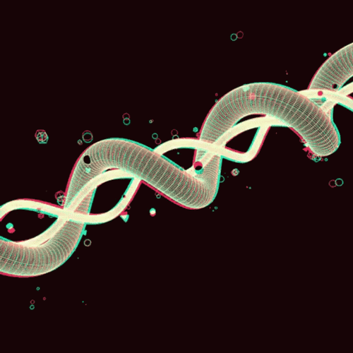 DNA Digital Distortion Animation GIF