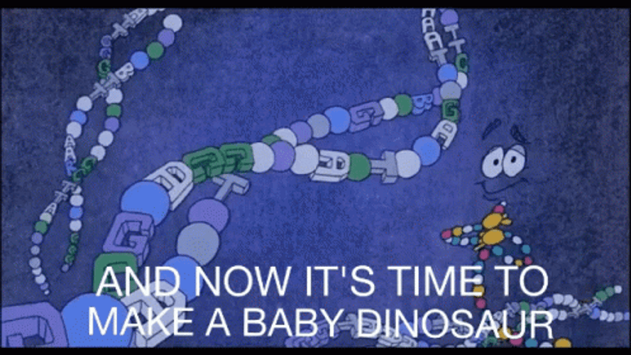 DNA Jurassic Park Make Baby Dinosaur GIF