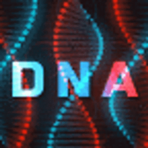 DNA Strands Retro Style GIF