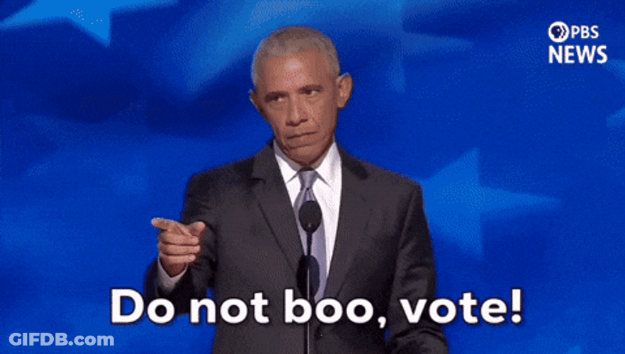 Dnc Barack Obama Do Not Boo Vote GIF