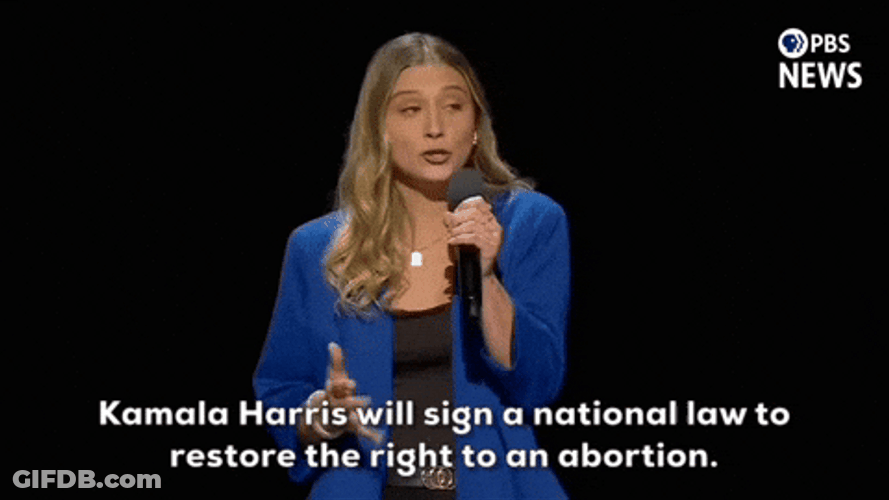 Dnc Hadley Duvall Talking About Kamala Harris GIF